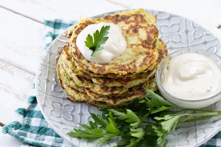 Broccoli pancakes with coconut flour