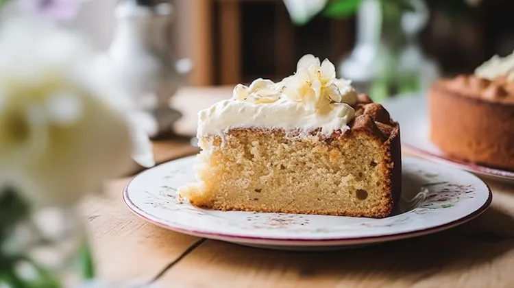 Almond streusel cake