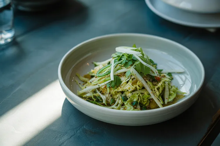 Napa cabbage slaw