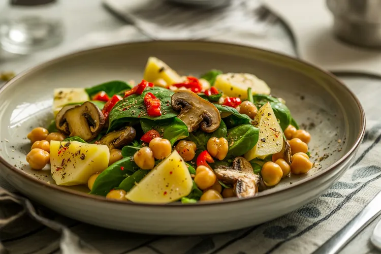 Warm potato salad
