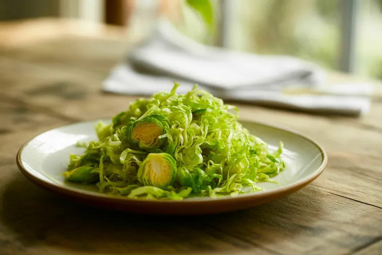 Lemon brussels sprout slaw