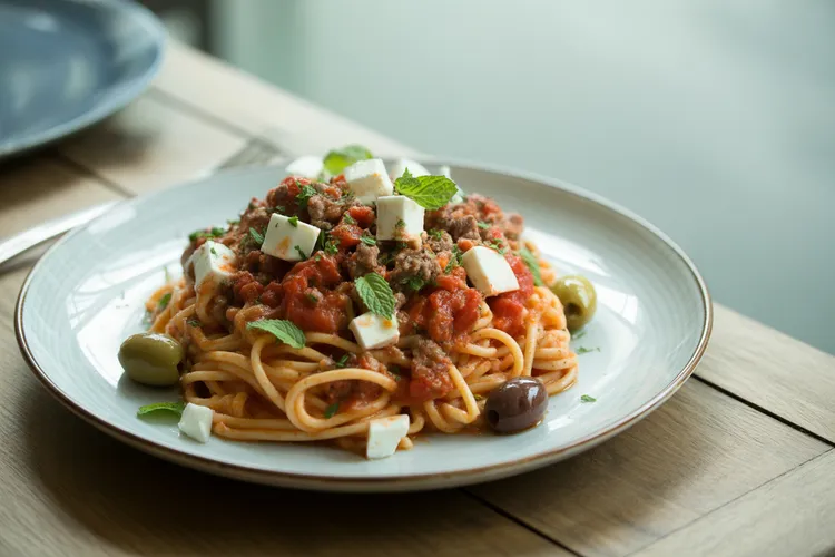 Greek-style pasta