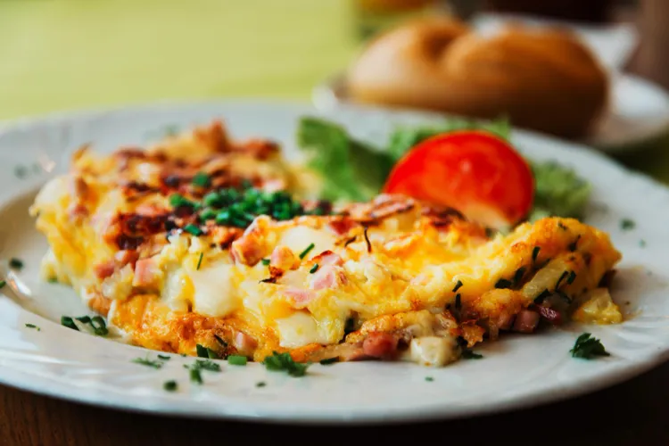 Denver omelet with ham and cheddar cheese