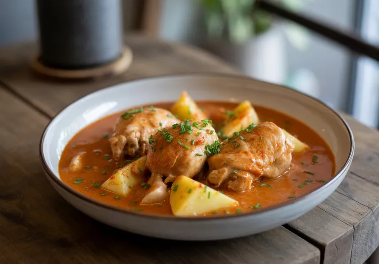 Quick chicken paprikash