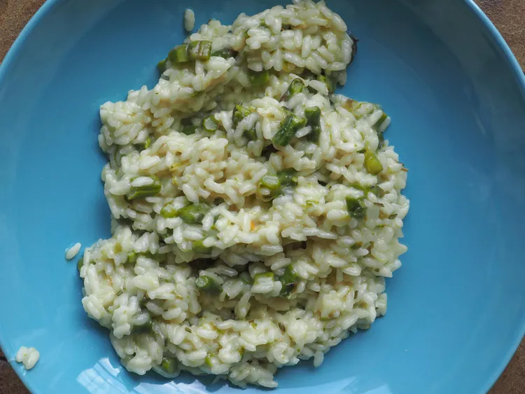 Risotto with asparagus