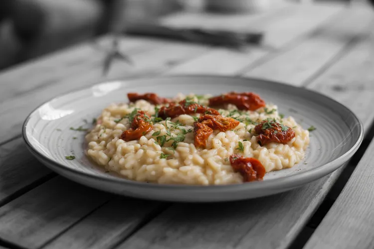 Roast tomato risotto