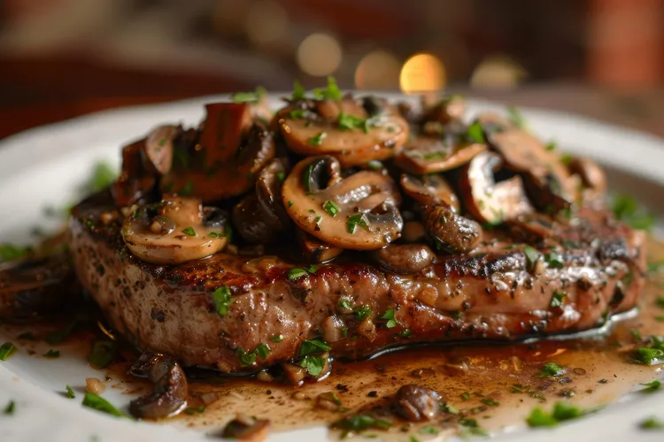 Steak diane (flambé)