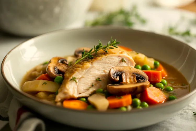 Light coq au vin