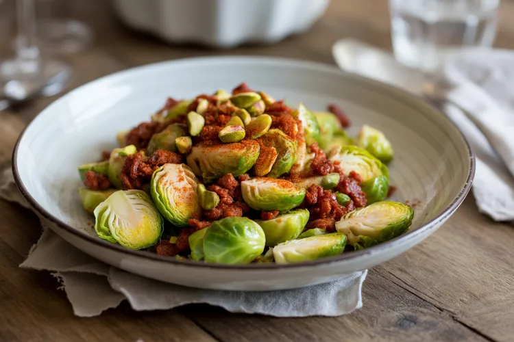 Brussels sprouts with chorizo