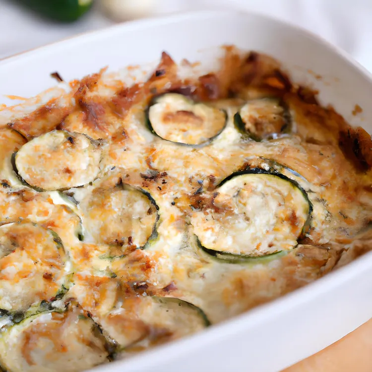 Baked zucchini, tomato and mozzarella casserole