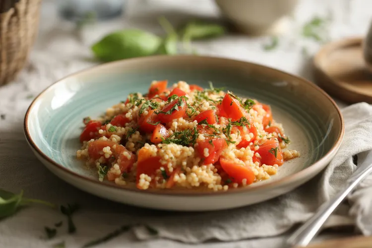 Balsamic tomato couscous