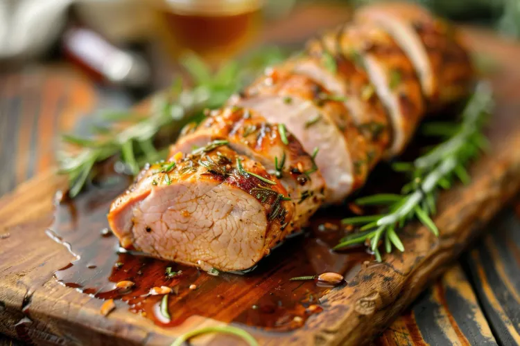 Grilled marinated pork tenderloin
