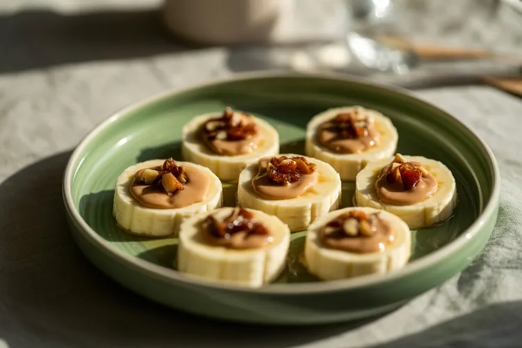 Banana almond butter date delight