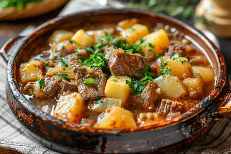 Beef and potato curry