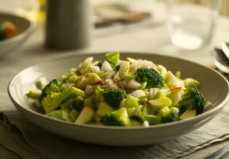 Broccoli and apple salad