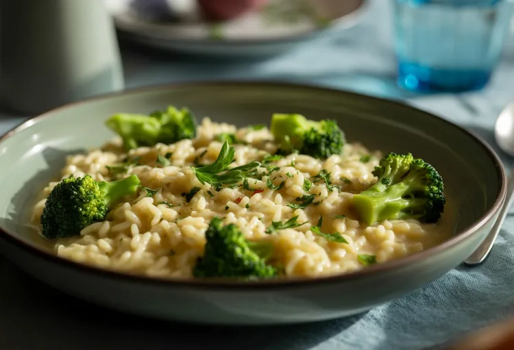 Broccolini and lemon risotto
