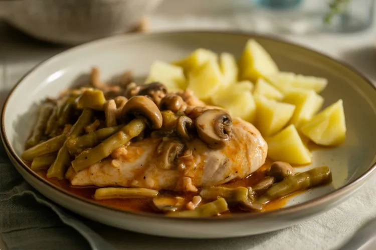 Chicken with mushrooms