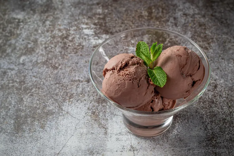 Chocolate gelato