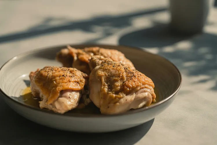 Classic baked chicken thighs