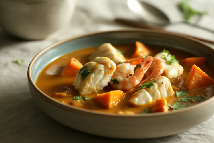Easy seafood curry