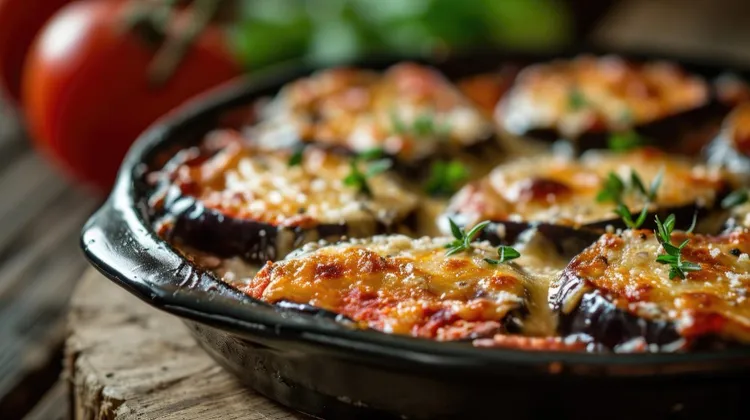 Eggplant and mozzarella melts