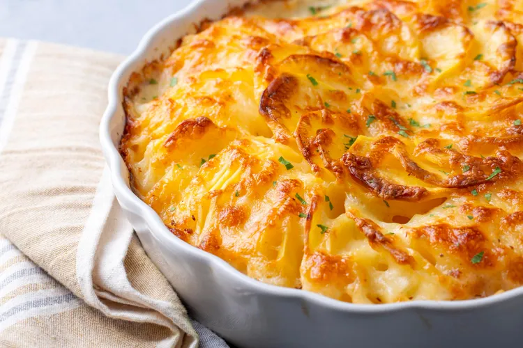 Garlic and rosemary potato bake