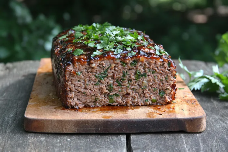 Delicious meatloaf