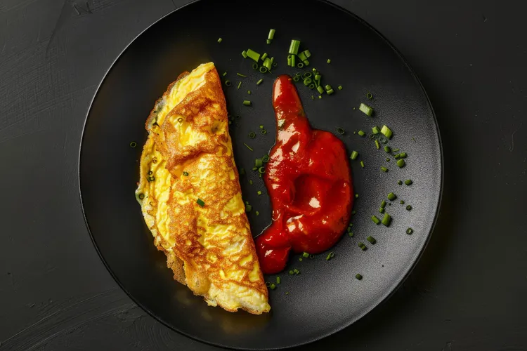 Bbq high protein omelet