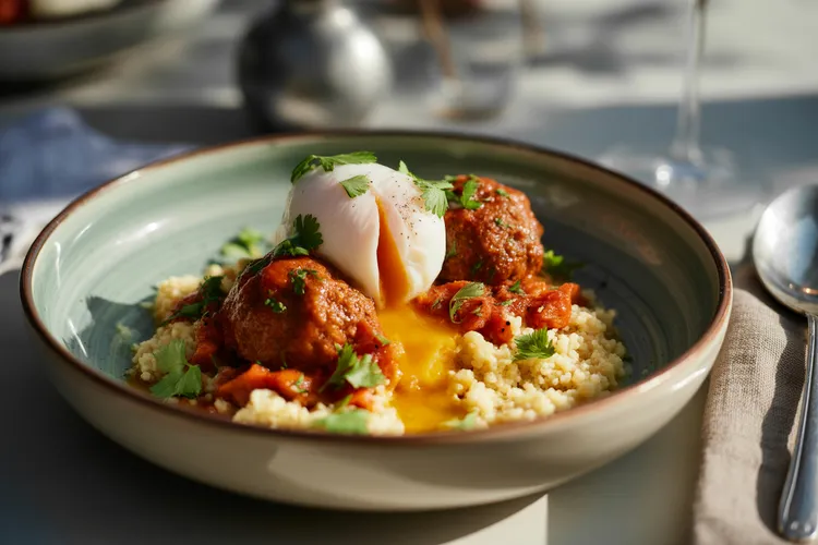 Lamb meatball tagine with couscous