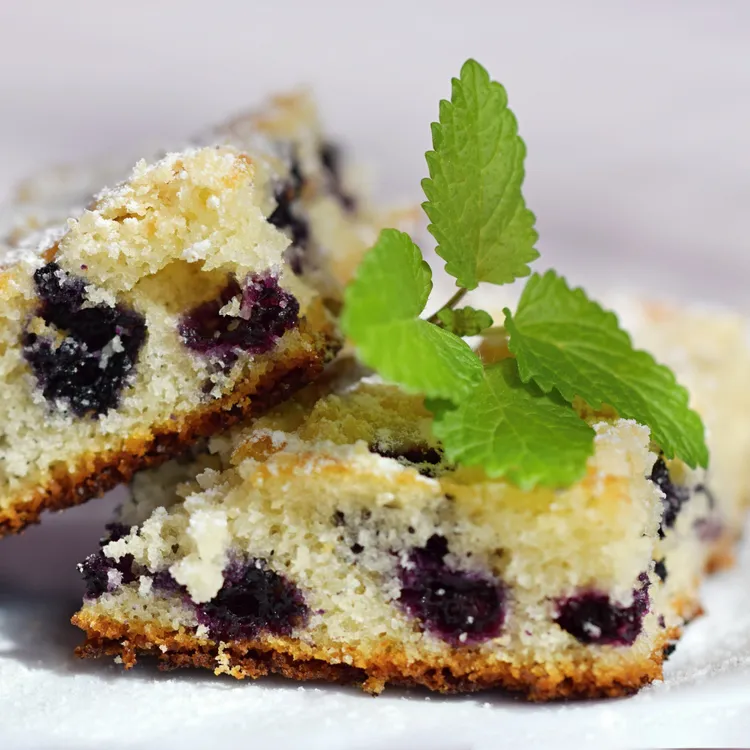 Lemon blueberry poke cake
