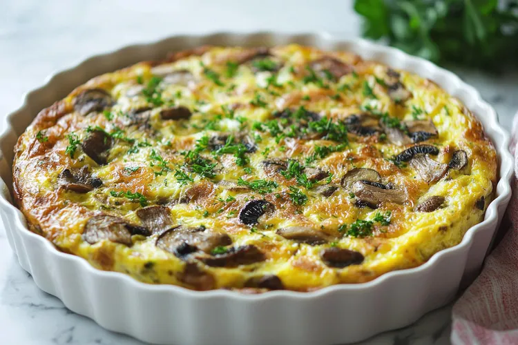 Mushroom & tomato frittata