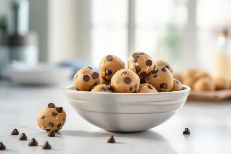 No-bake peanut butter protein truffles