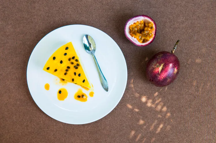 Passionfruit & coconut cake