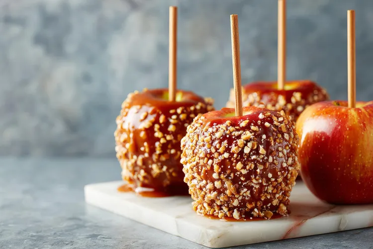 Pecan prailine apples