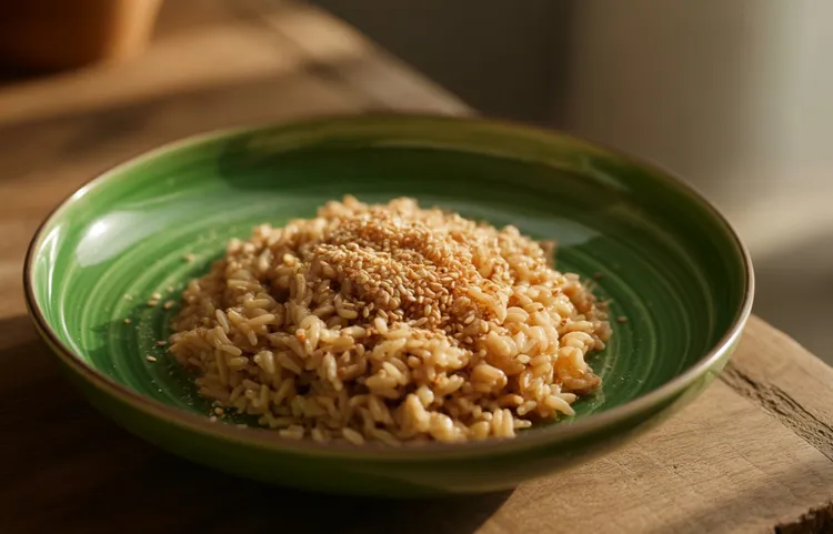 Sesame brown rice