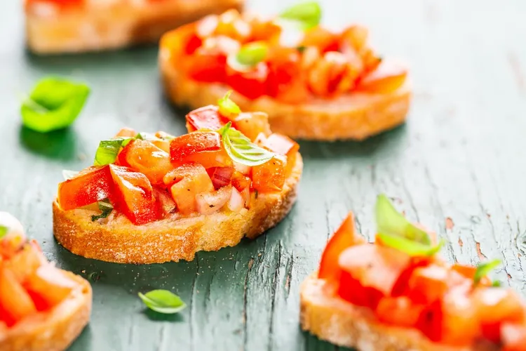 Simple bruschetta