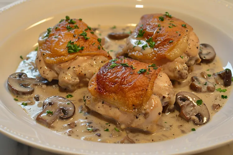 Slow cooker chicken stroganoff