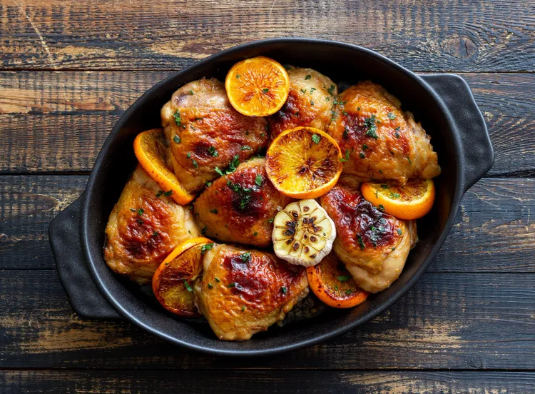 Spiced orange roast chicken