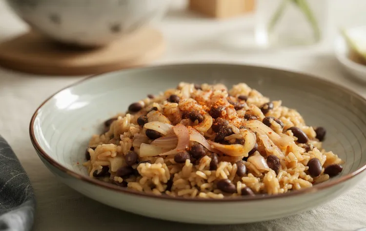 Black bean and rice bowl