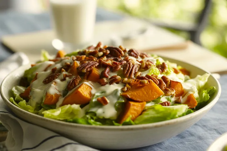 Sweet potato salad with buttermilk dressing