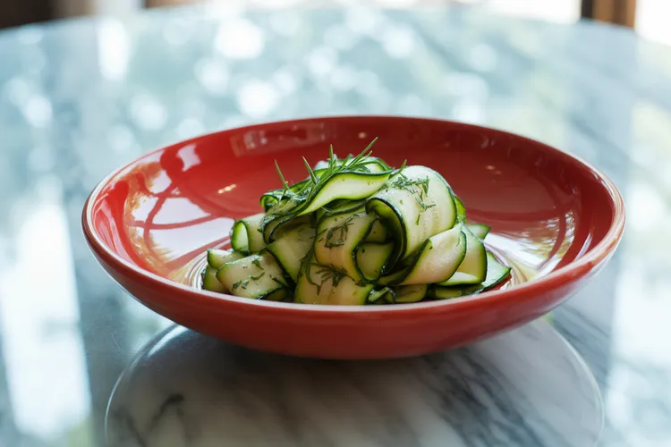 Lemon-tarragon zucchini ribbons