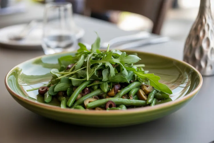 Bean and rocket salad