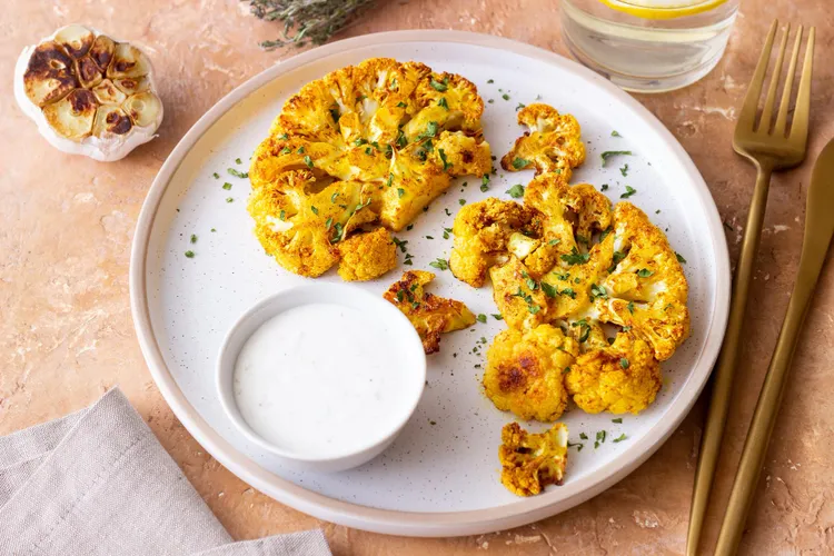 Grilled cauliflower
