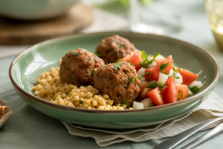 Lemon & pine nut lamb patties
